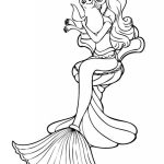 Barbie Mermaid and Seal coloring pages