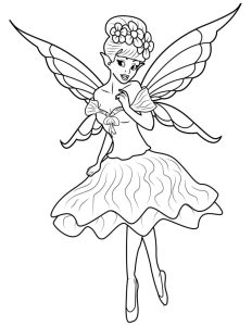 Beautiful Fairy coloring pages