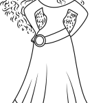 Beautiful Merida coloring pages