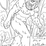 Bigfoot coloring pages