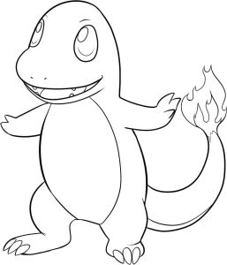 Charmander coloring pages free
