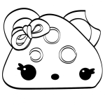 Cheesy Go Go Num Noms coloring pages