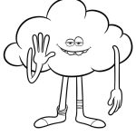 Cloud guy coloring pages