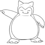 Cool Snorlax coloring pages
