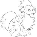 Cute Growlithe coloring pages