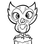 Cute Owl PJ Masks coloring pages