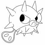 Cute Qwilfish Pokemon coloring pages