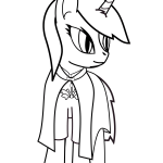 Cute pony unicorn coloring pages