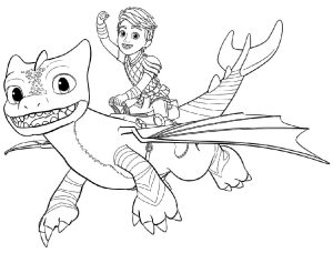 Dak and Winger coloring pages
