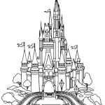 Disneyland castle coloring pages