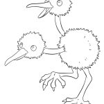 Doduo Pokemon coloring pages