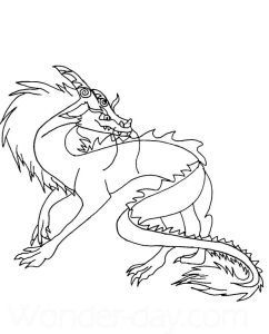 Dragon Sisu coloring pages