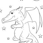 Dragon in Night coloring pages