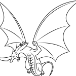 Dragon in bakugan coloring pages