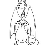 Dragon with Candle coloring pages