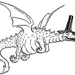Dragon with Top Hat coloring pages