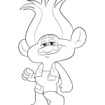 Easy Trolls coloring pictures