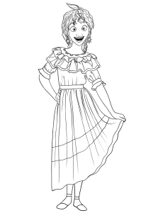Encanto Pepa Madrigal coloring pages