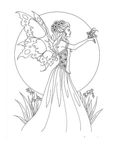 Fairy and Little Fairy coloring pages