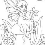Fairy girl coloring pages