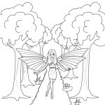 Fairy in the Forest coloring pages
