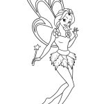 Fairy with Magic Wand coloring pages