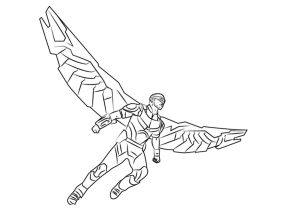 Falcon Avengers coloring pages