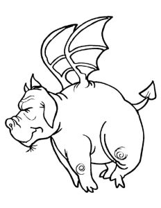 Fat Dragon coloring pages