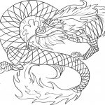 Fire Chinese Dragon coloring pages