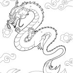 Fly Chinese Dragon coloring pages