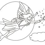 Flying Fairy coloring pages