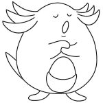 Free Printable Chansey coloring page