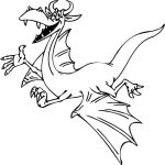 Friendly Dragon coloring pages