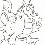 Funny Fire Dragon coloring pages