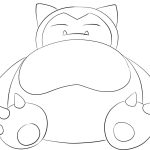 Funny Snorlax coloring pages