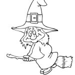 Funny Witch coloring pages