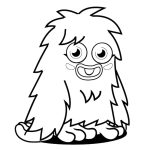 Furi in Moshi Monsters coloring pages