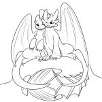 Fury love dragon coloring pages