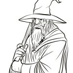 Gandalf wizard coloring pictures