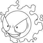 Gastly coloring pages