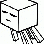 Ghast Minecraft coloring pages