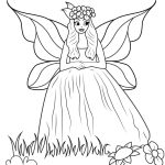 Gorgeous Fairy coloring pages