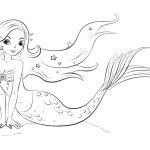 Gorgeous Mermaid coloring pages