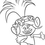 Happy Poppy coloring page
