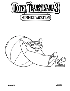Hotel Transylvania Summer Vacation coloring pages