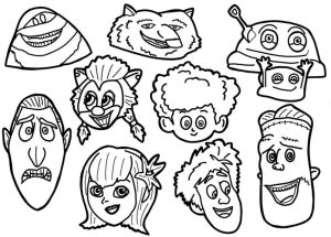Hotel Transylvania coloring pages characters