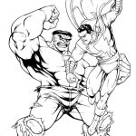 Hulk vs Shazam coloring pages