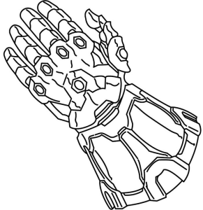 Infinity gauntlet coloring pages