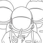 Keep Silent Please coloring pages