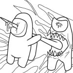 Killing Crewmate coloring pages